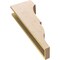 Ekena Millwork 5"W x 10"D x 30"H Thin Asheboro Rough Cedar Woodgrain TimberThane Corbel, Primed Tan CORUR05X10X30ASHRCPR - alternate 3